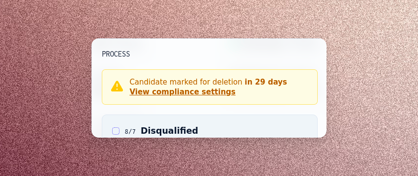 Candidate deletion alerts